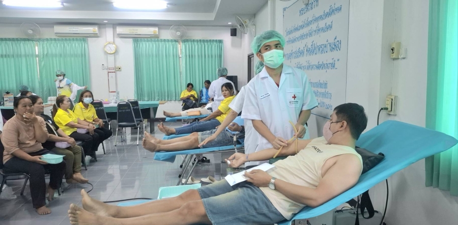 ตำบลห้วยขะยุงร่วมบริจาคโลหิต